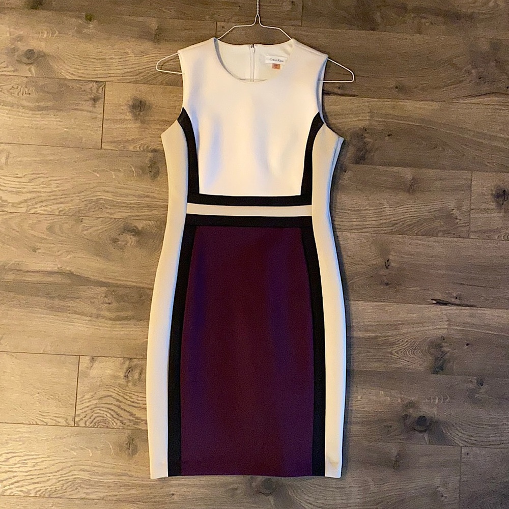 Calvin Klein Colorblock Sheath Dress